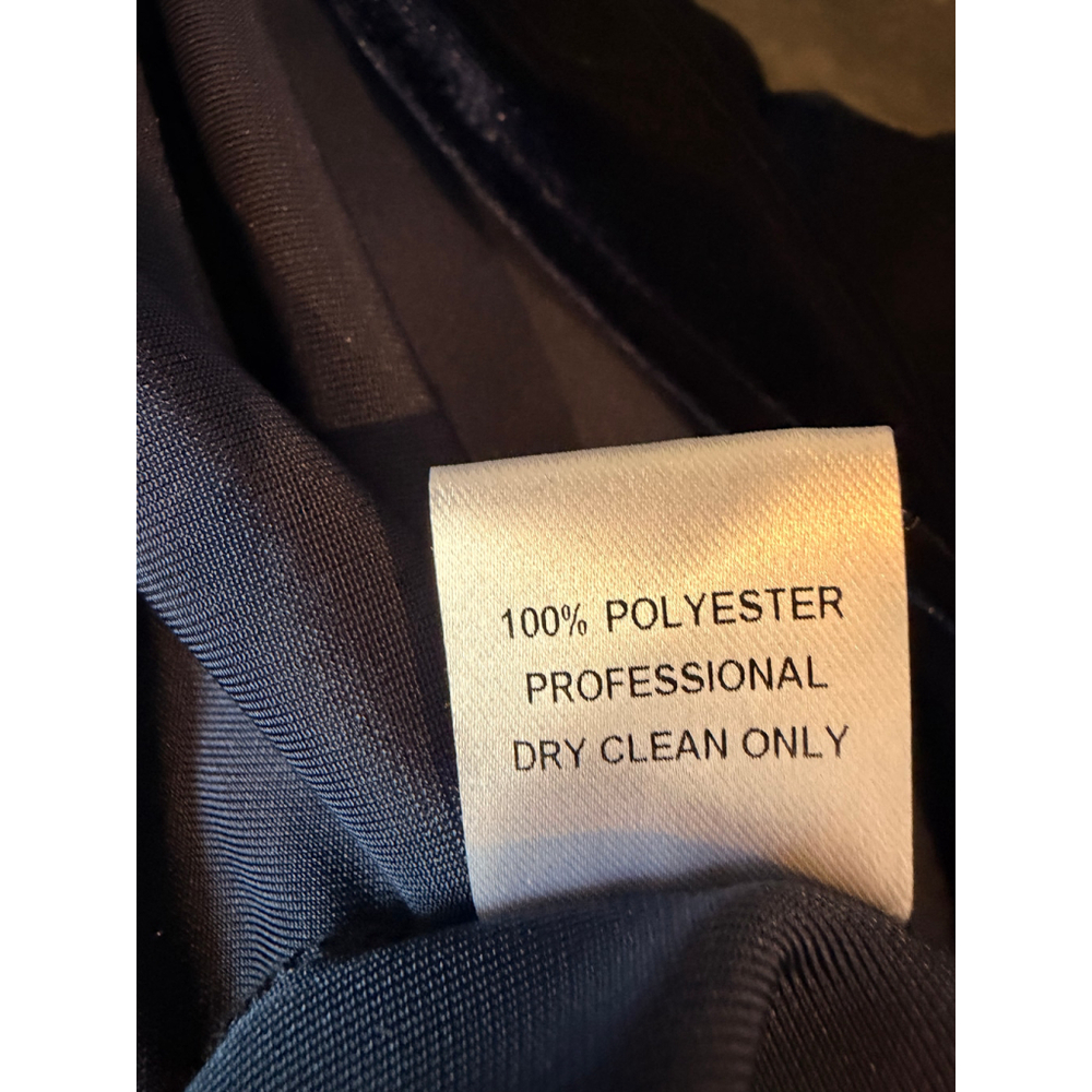 Women's Petersyn Blue Velvet Off-Shoulder Blouse Sz S Romantic Luxe Holiday Glam - Picture 13 of 13